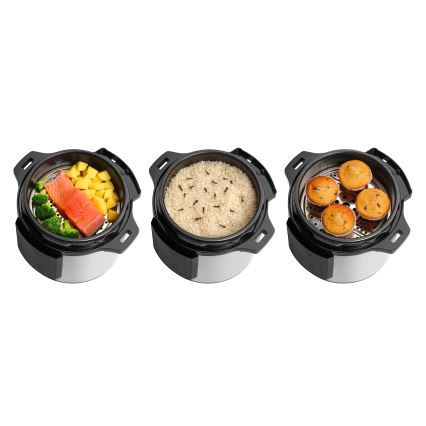 Concept CK8001 - Wielofunkcyjny elektryczny szybkowar 5,6 l 1000W/230V Wi-Fi ze stali nierdzewnej