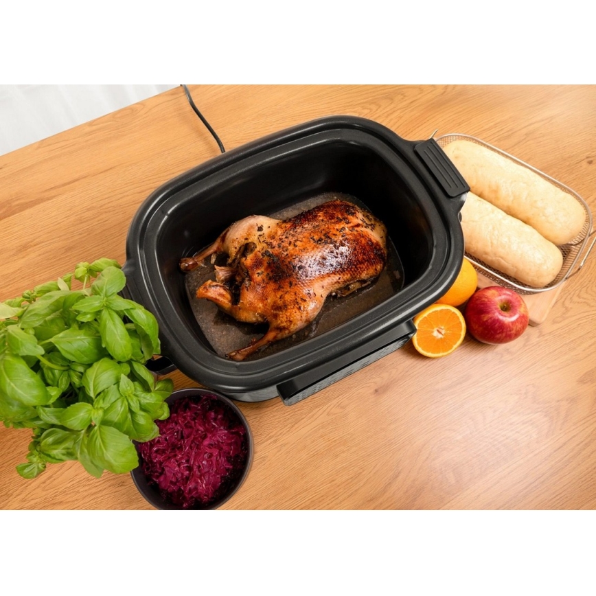 Concept CK9000 - Wielofunkcyjny garnek elektryczny 6 l, 10 w 1, 1250W/230V, ze stali nierdzewnej