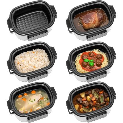 Concept CK9000 - Wielofunkcyjny garnek elektryczny 6 l, 10 w 1, 1250W/230V, ze stali nierdzewnej