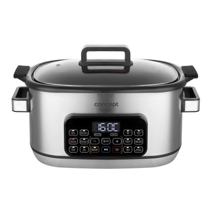 Concept CK9000 - Wielofunkcyjny garnek elektryczny 6 l, 10 w 1, 1250W/230V, ze stali nierdzewnej
