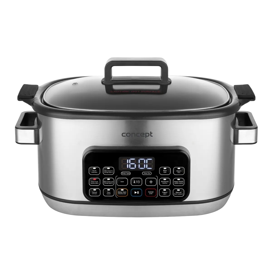 Concept CK9000 - Wielofunkcyjny garnek elektryczny 6 l, 10 w 1, 1250W/230V, ze stali nierdzewnej