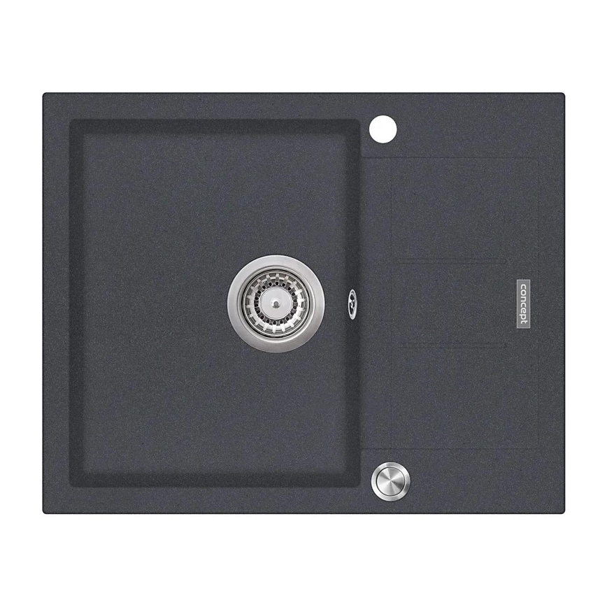 Concept DG05C45DG - Zlewozmywak kuchenny CUBIS 50x62 cm granit/ciemnoszary