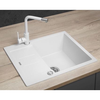 Concept DG05C45WH - Zlewozmywak kuchenny CUBIS 50x62 cm granit/biały
