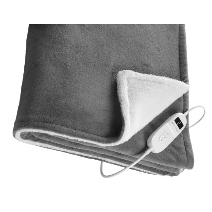 Concept DV7420 - Elektryczny koc grzewczy 160W/230V 180x130 cm szary/biały