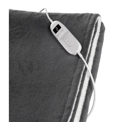 Concept DV7420 - Elektryczny koc grzewczy 160W/230V 180x130 cm szary/biały