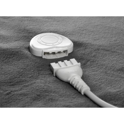 Concept DV7420 - Elektryczny koc grzewczy 160W/230V 180x130 cm szary/biały