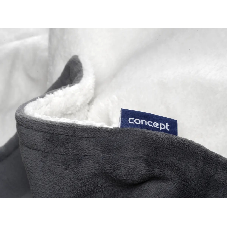 Concept DV7420 - Elektryczny koc grzewczy 160W/230V 180x130 cm szary/biały