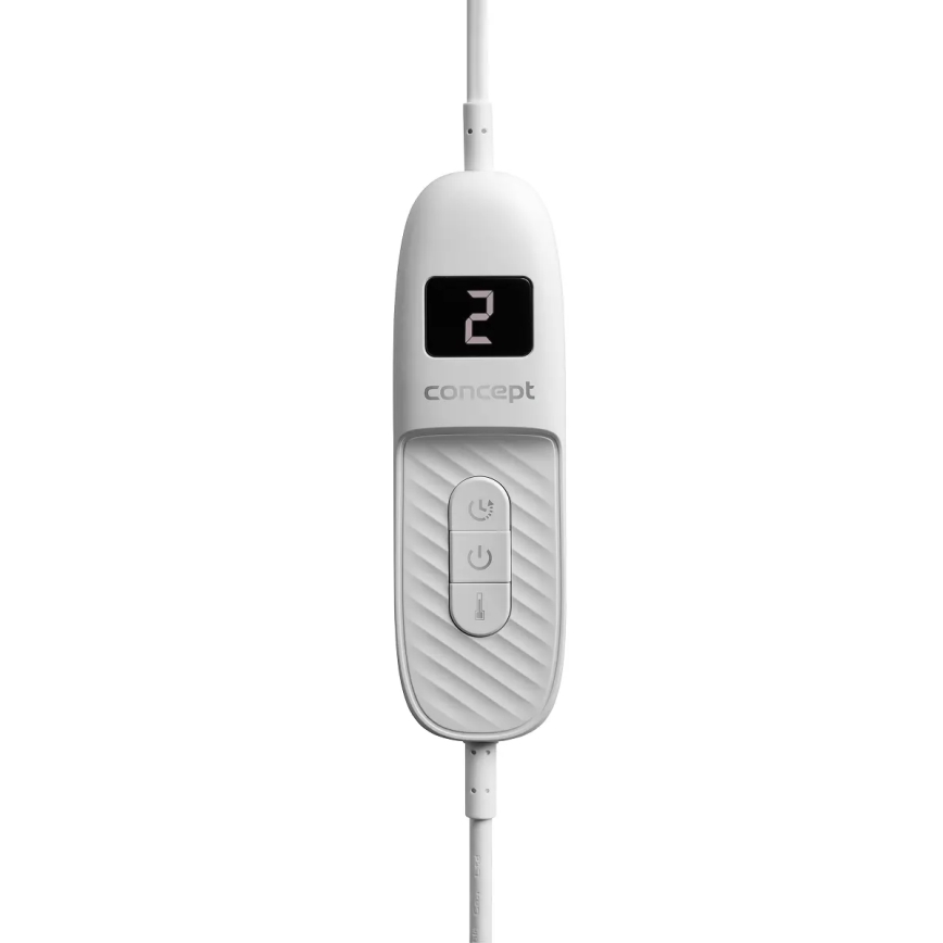 Concept DV7420 - Elektryczny koc grzewczy 160W/230V 180x130 cm szary/biały