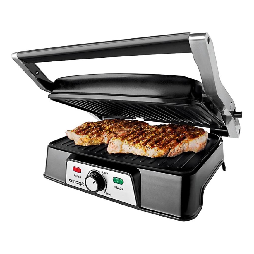 Concept ge2005 - Grill elektryczny 1500W/230V stal nierdzewna/czarny