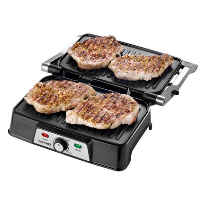 Concept ge2005 - Grill elektryczny 1500W/230V stal nierdzewna/czarny