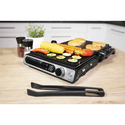 Concept ge3500 - Grill elektryczny z sondą temperatury 2000W/230V czarny