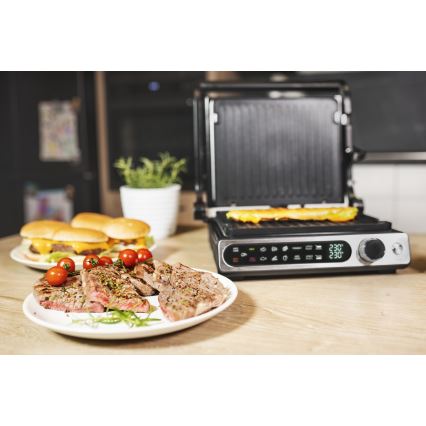 Concept ge3500 - Grill elektryczny z sondą temperatury 2000W/230V czarny