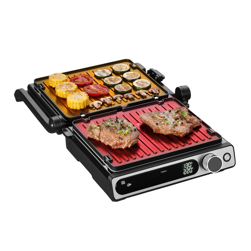 Concept ge3500 - Grill elektryczny z sondą temperatury 2000W/230V czarny