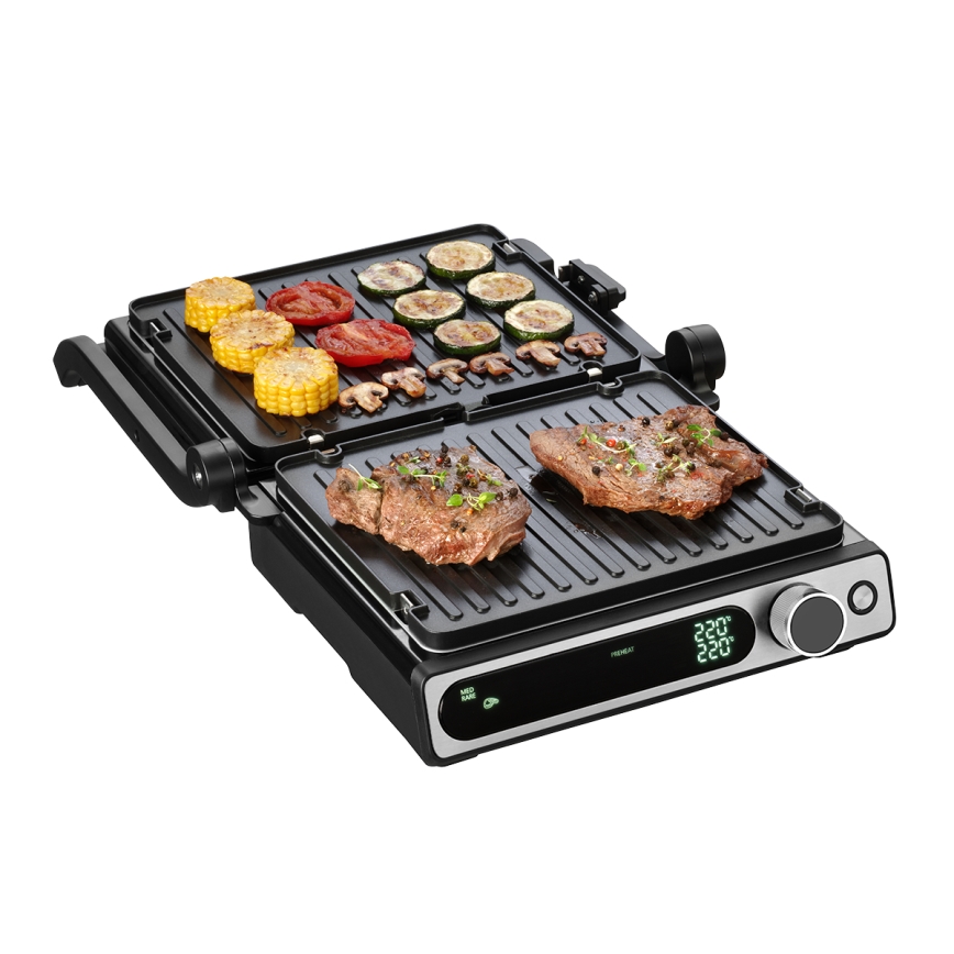 Concept ge3500 - Grill elektryczny z sondą temperatury 2000W/230V czarny