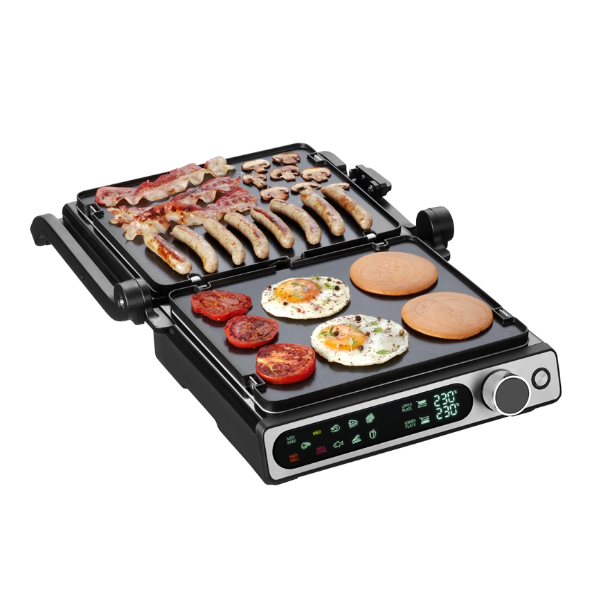 Concept ge3500 - Grill elektryczny z sondą temperatury 2000W/230V czarny