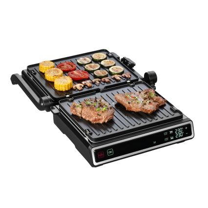 Concept ge3550 - Grill elektryczny z sondą temperatury 2000W/230V czarny