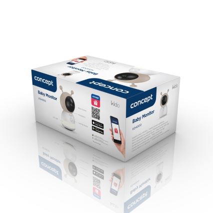 Concept KD4000 - Inteligentna niania dziecięca z czujnikiem ruchu SMART KIDO 4,5W/230V Wi-Fi beżowa