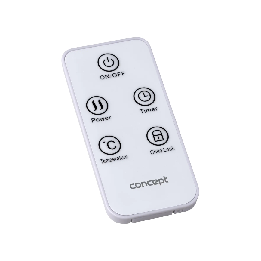 Concept KS4000 - Elektryczny grzejnik/konwektor 1000/2000W IP24 biały + pilot zdalnego sterowania