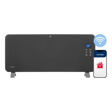 Concept KS4100 - Inteligentny grzejnik/konwektor elektryczny 1000/2000W Wi-Fi IP24 szary