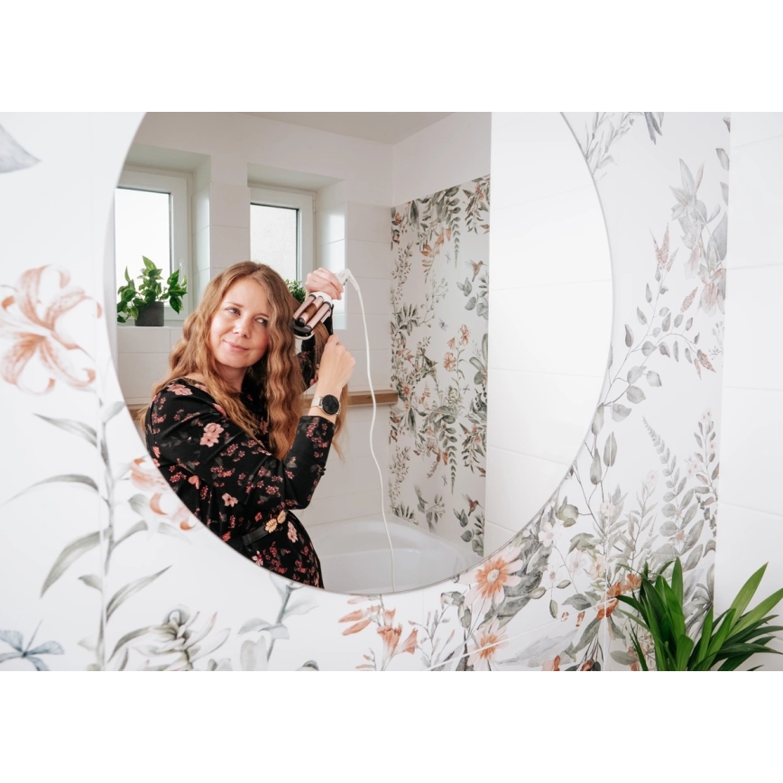 Concept KT2140 - Trójwałkowa lokówka do włosów GLAM STYLE 100W/230V, biały / różowe złoto