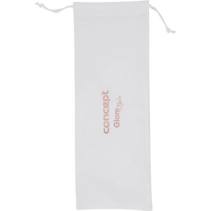 Concept KT2140 - Trójwałkowa lokówka do włosów GLAM STYLE 100W/230V, biały / różowe złoto