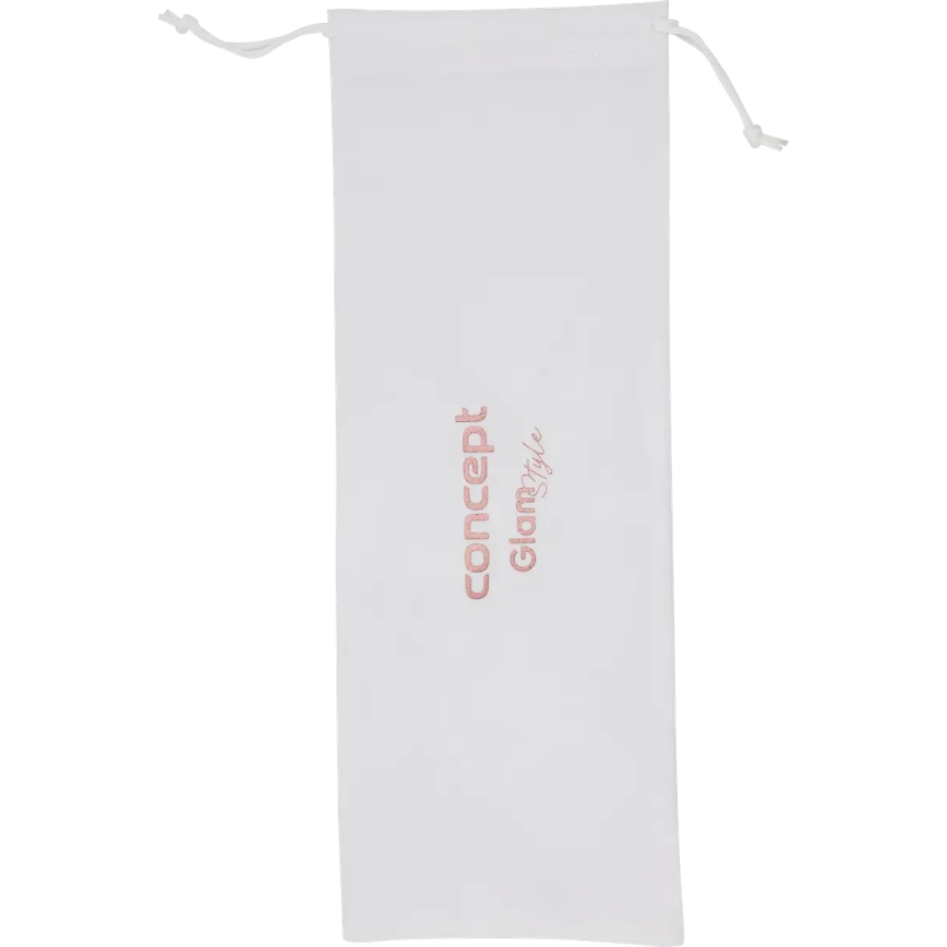 Concept KT2140 - Trójwałkowa lokówka do włosów GLAM STYLE 100W/230V, biały / różowe złoto