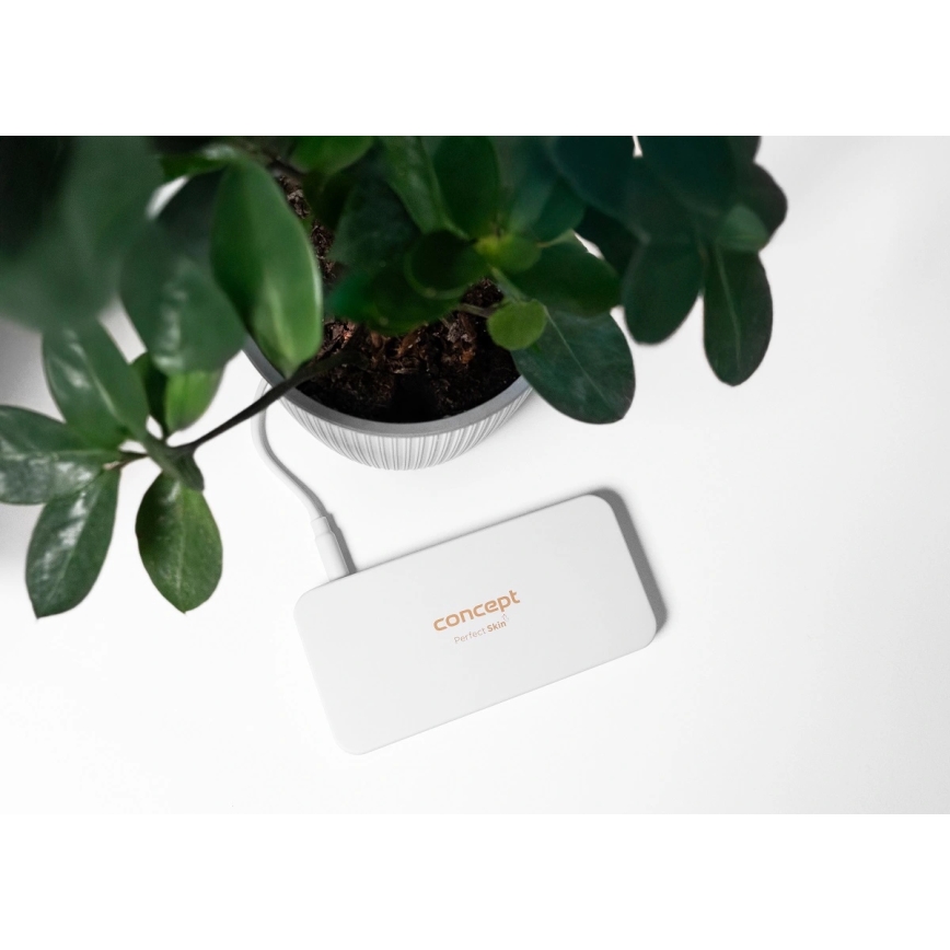 Concept KZ2010 - LED kieszonkowe lusterko kosmetyczne PERFECT SKIN LED/1,5W/5V 4500-5500K 300 mAh białe