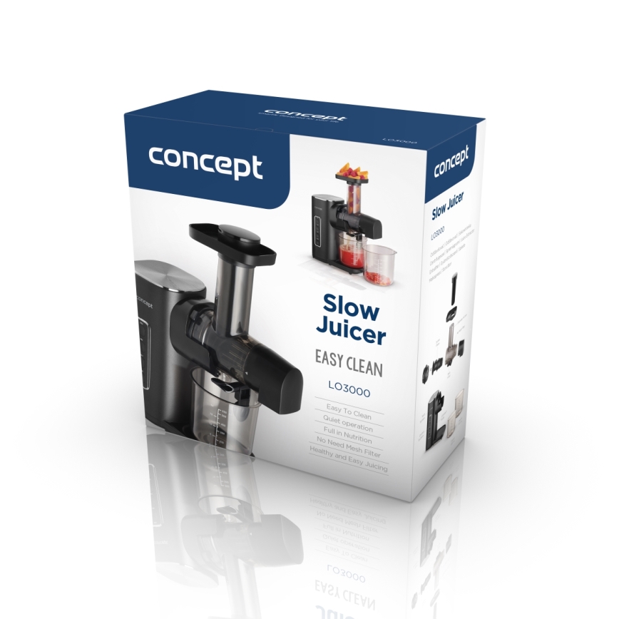 Concept LO3000 - Wyciskarka wolnoobrotowa EASY CLEAN 150W/230V