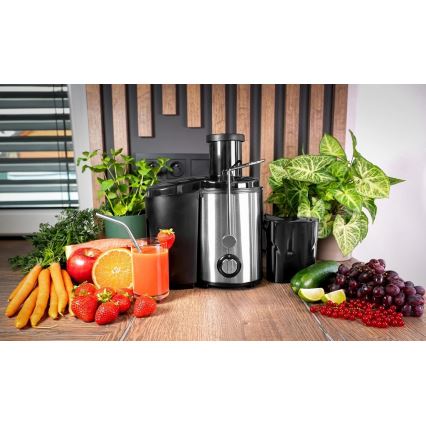 Concept LO7095 - Sokowirówka odśrodkowa 1000W/230V czarny/stal nierdzewna