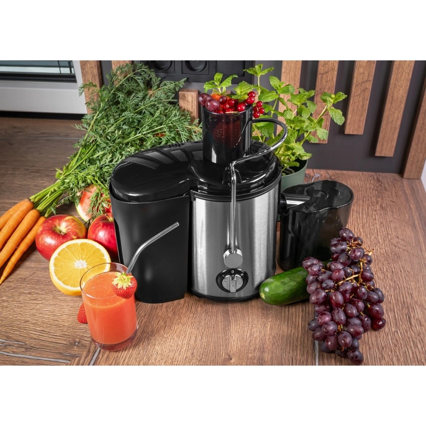 Concept LO7095 - Sokowirówka odśrodkowa 1000W/230V czarny/stal nierdzewna