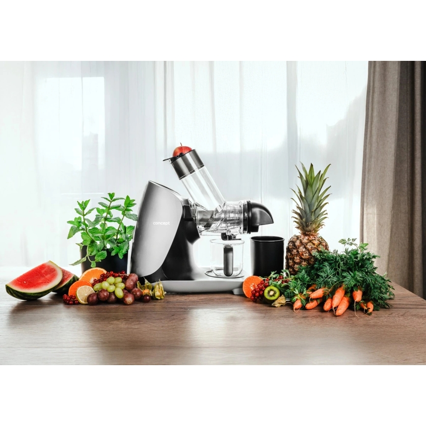 Concept LO7250 - Pozioma wyciskarka ślimakowa 200W/230V czarny/stal nierdzewna