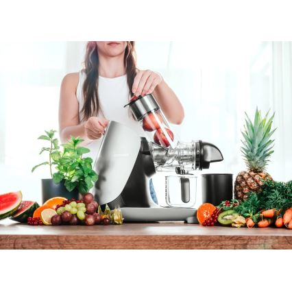 Concept LO7250 - Pozioma wyciskarka ślimakowa 200W/230V czarny/stal nierdzewna