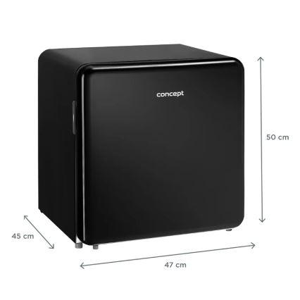 Concept LR2047bcN - Retro minibar 47 l czarny