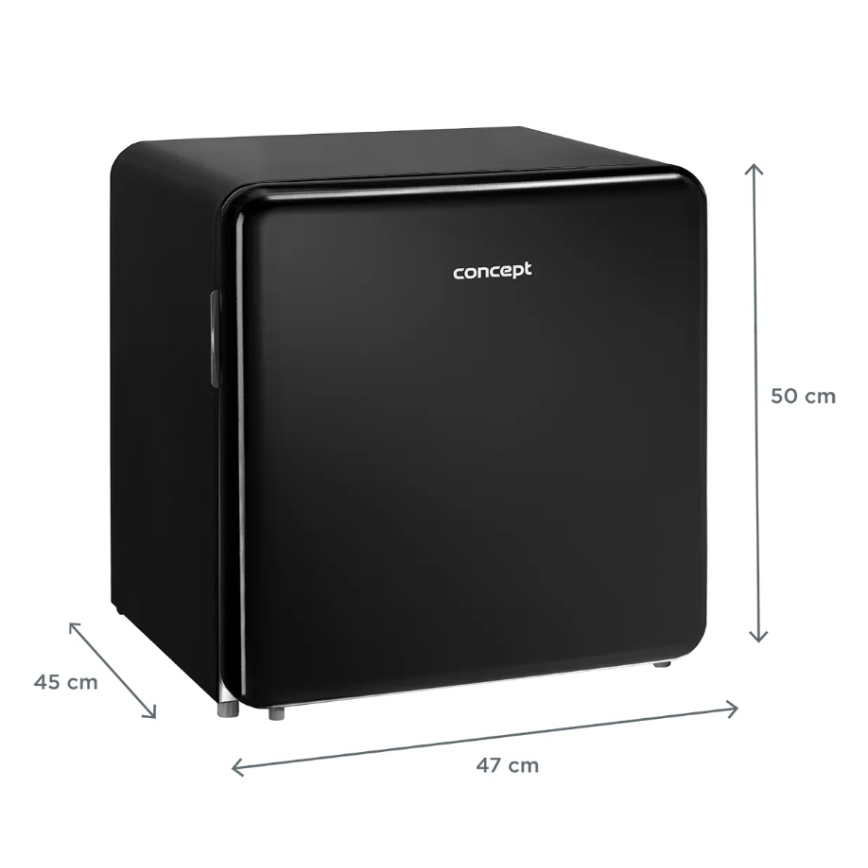 Concept LR2047bcN - Retro minibar 47 l czarny