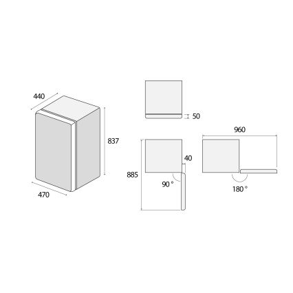 Concept LTR3047bcN - Retro lodówka 93 l czarna
