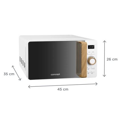 Concept MT4420wh - Kuchenka mikrofalowa 800W/230V 20 l biała