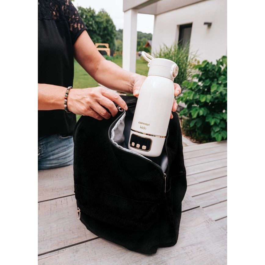 Concept OC4000 - Podgrzewacz podróżny do wody i mleka KIDO, 500 ml, 36 W/7,4 V, 5000 mAh, beżowy