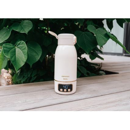 Concept OC4000 - Podgrzewacz podróżny do wody i mleka KIDO, 500 ml, 36 W/7,4 V, 5000 mAh, beżowy