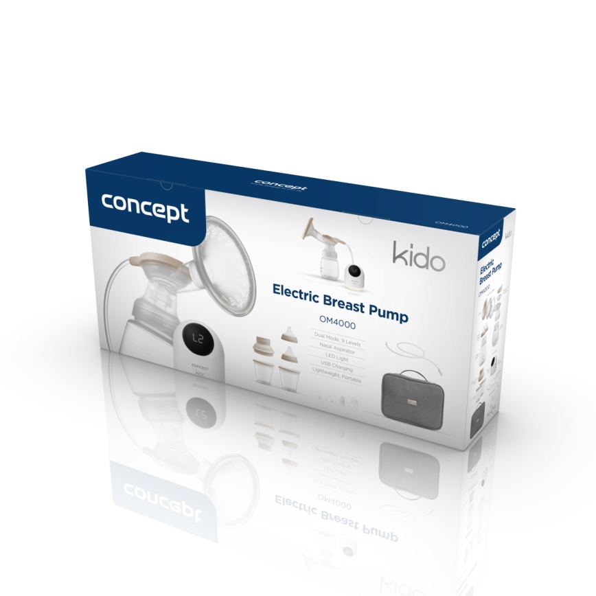 Concept OM4000 - Elektryczny laktator 2w1 KIDO biały