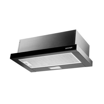 Concept OPV3560bc - Wysuwany okap 59,5 cm, czarny
