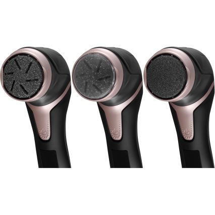 Concept PN3020 - Elektryczny pilnik do pięt PERFECT SKIN 5V 1200 mAh IPX6 czarny/różowe złoto