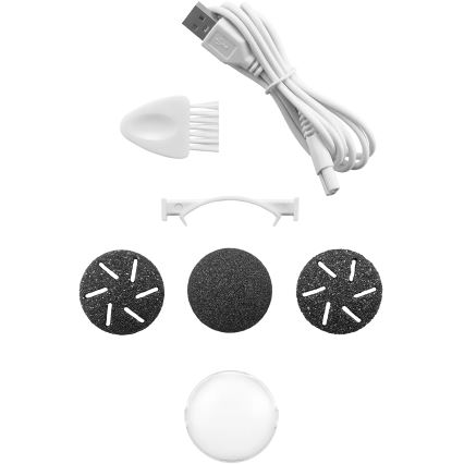 Concept PN3020 - Elektryczny pilnik do pięt PERFECT SKIN 5V 1200 mAh IPX6 czarny/różowe złoto