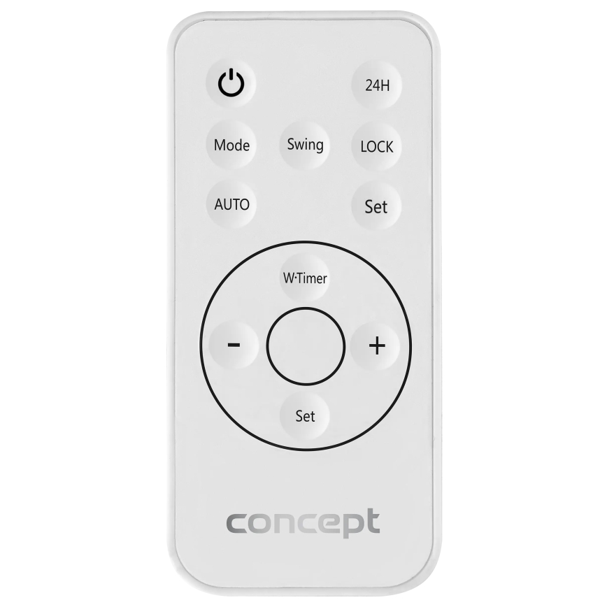 Concept QH4100 - Elektryczny grzejnik 1000/2000W Wi-Fi IP22 szary + zdalne sterowanie