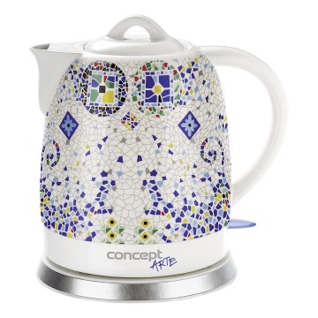 Concept RK0020 - Czajnik elektryczny 1,5 l 1350W/230V kolorowy/ceramiczny