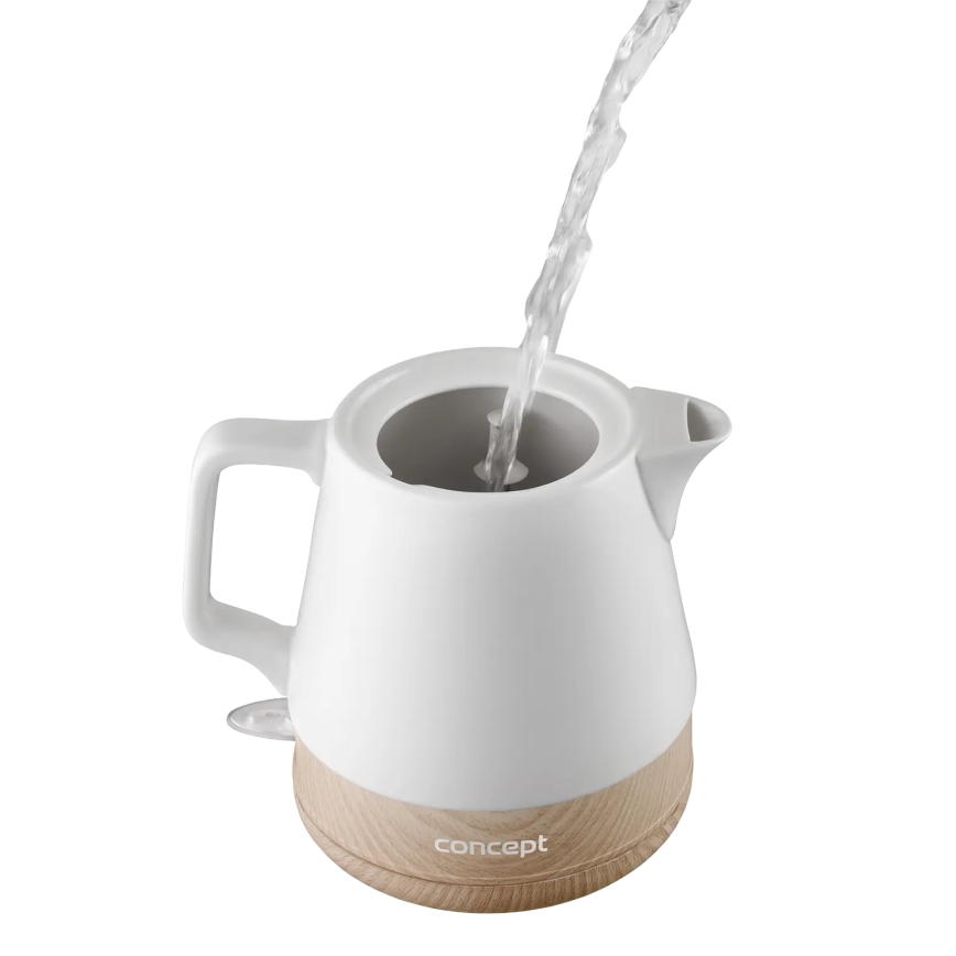 Concept RK0060 - Czajnik elektryczny 1 l 1000W/230V biały/ceramika