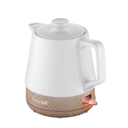 Concept RK0060 - Czajnik elektryczny 1 l 1000W/230V biały/ceramika