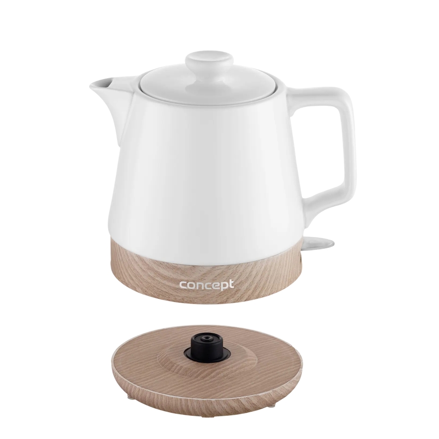 Concept RK0060 - Czajnik elektryczny 1 l 1000W/230V biały/ceramika