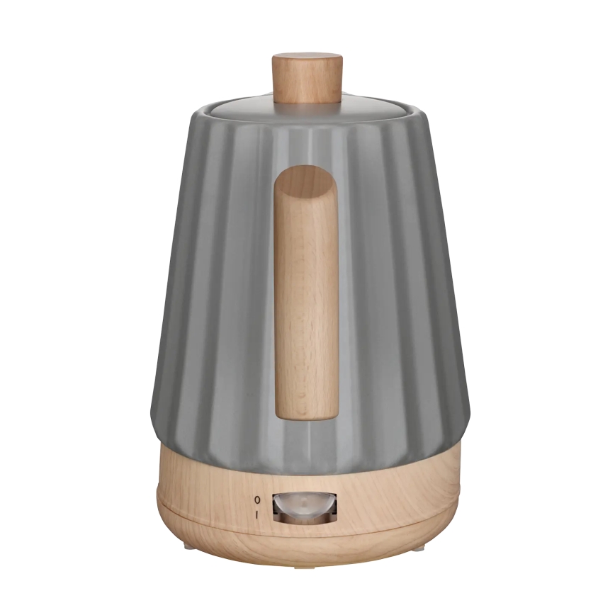 Concept RK0092 - Czajnik elektryczny 1,5 l 1500 W/230 V ciemnoszary/dekor drewna/ceramika