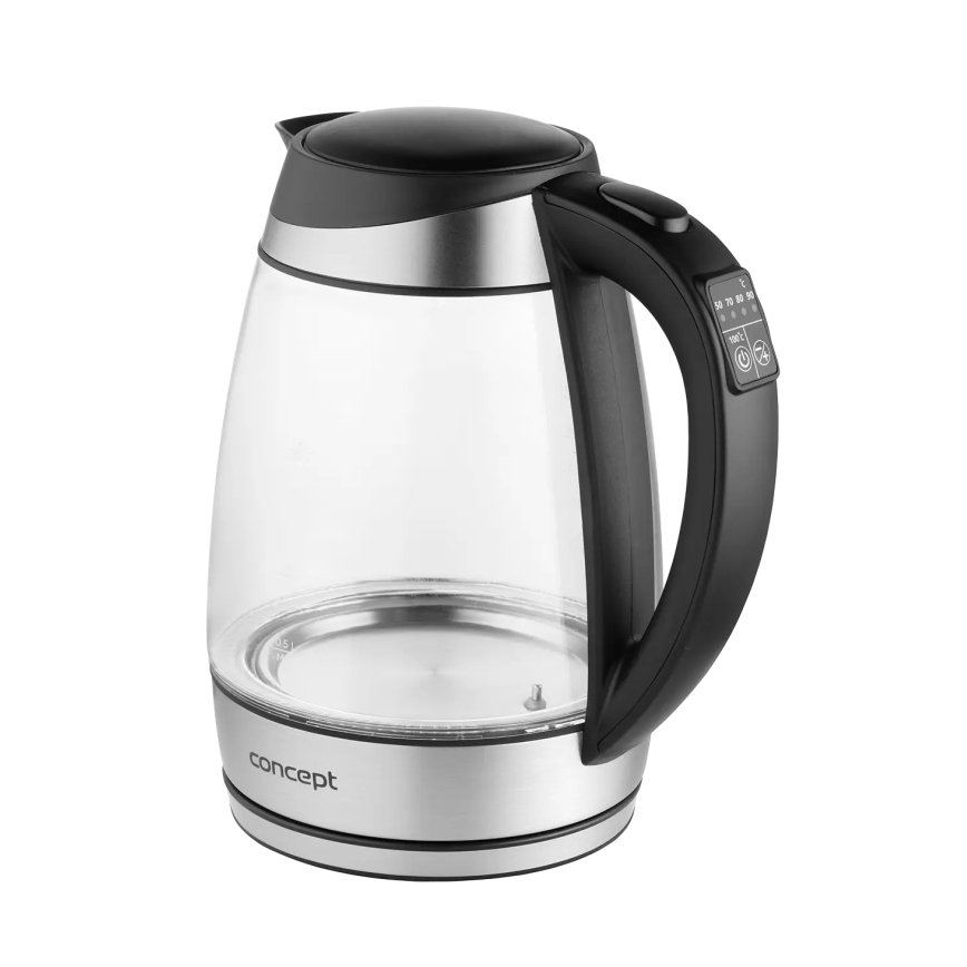 Concept RK4120 - Czajnik elektryczny z regulacją temperatury 1,7 l 2200 W/230 V, stal nierdzewna