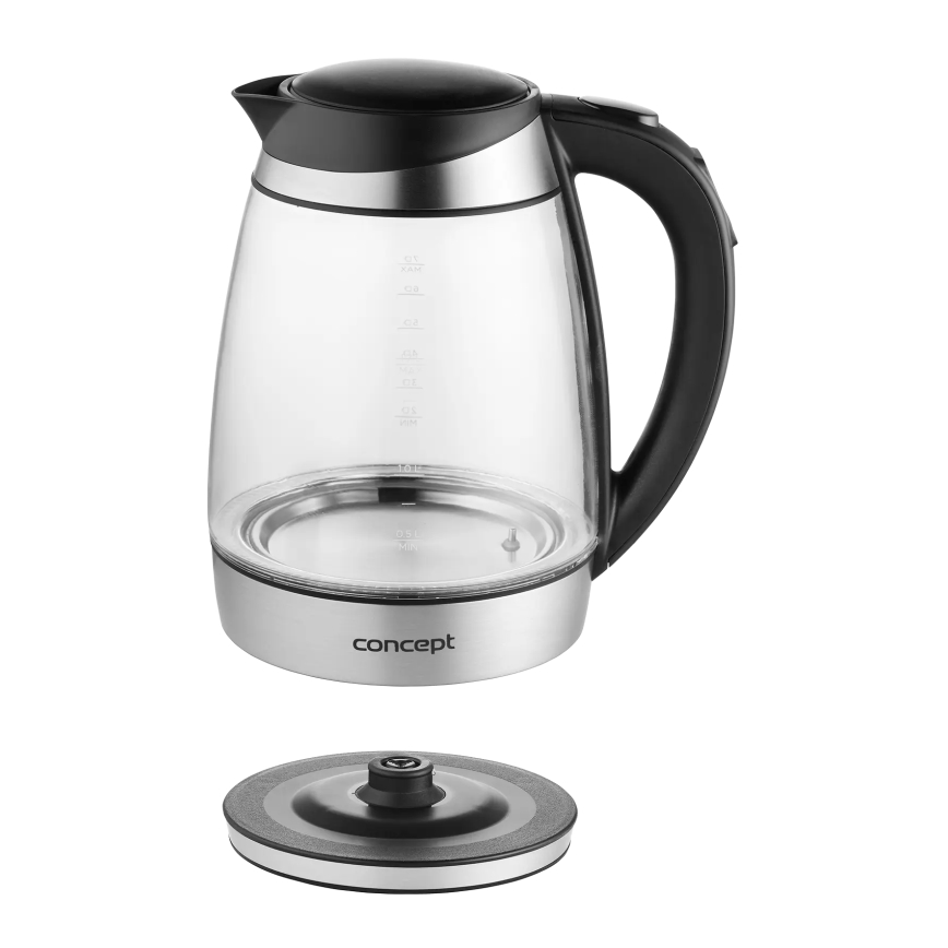 Concept RK4120 - Czajnik elektryczny z regulacją temperatury 1,7 l 2200 W/230 V, stal nierdzewna